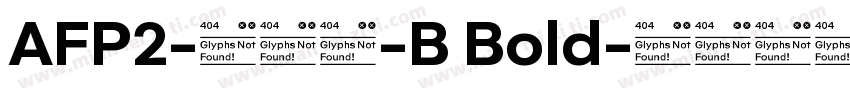 AFP2-かるた-B Bold字体转换